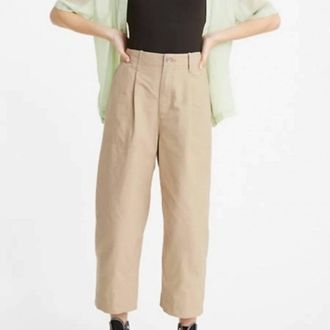 Levi's Womens Premium Balloon Leg Jeans In Tan