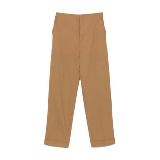 Alberta Ferretti Alberta Ferretti, Straight Trousers, female, Brown, Size: XL Pantalone