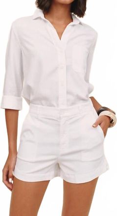 Bella Dahl Side Slit Tennis Short In White