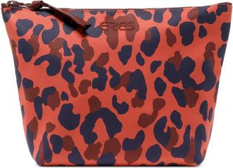 Eres Pocket spotted-print pouch - Brown