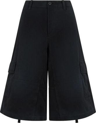 Fendi Culotte Broek - Dames - Vrijetijds broeken - Zwart - XS - Katoen - Broeken