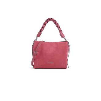 Coccinelle Boheme Suede Bimaterial Handbag - female - Coccinelle - Shoulder Bags - Pink - ONE SIZE - Bags