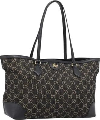 Gucci Pre-owned Vintage GG Canvas Tote - Pre-owned - Mujer - Negro - ONE SIZE