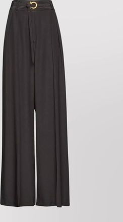 Ferragamo high-waisted pleated palazzo trousers