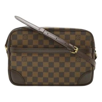 Louis Vuitton Pre-owned Cross Body Bags, female, Brown, Size: ONE SIZE Pre-owned Canvas Cross Body Bag