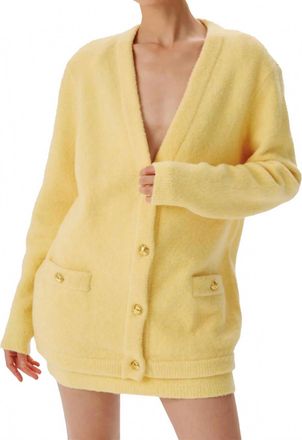 Ronny Kobo Hilari Knit Cardigan In Sunglow