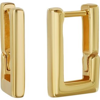Bony Levy Rectangular Huggie Earrings in 14K Yellow Gold at Nordstrom