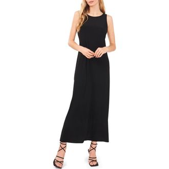 Vince Camuto Sleeveless Maxi Dress in Rich Black at Nordstrom, Size X-Small P