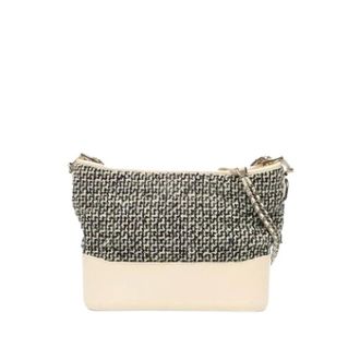 Chanel Pre-owned Gabrielle Crossbody Tas - Dames - Pre-owned - Beige - Maat: ONE Size Leer