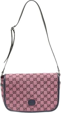 Gucci Pre-owned Cross Body Bags, female, Pink, Size: ONE SIZE Pre-owned Cross Body Bag