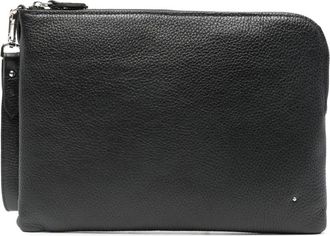 Alberto Luti Clutch met polsband en rits - Zwart