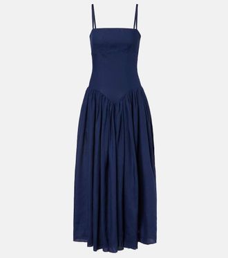 Gabriela Hearst Vestido largo Oriana de lino