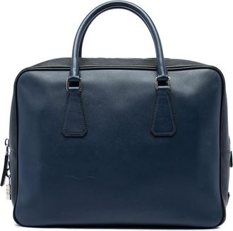 Prada Pre-owned Prada Bicolor Saffiano Business Bag Unisex TXFL3Q1XT86ATVBC