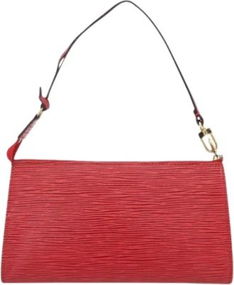 Louis Vuitton Pre-owned Shoulder Bag - Dames - Vintage Schoudertas - Rood - ONE Size - Leer - Vintage