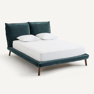 AM.PM Fluwelen 2-persoons bed, Aurore, ontwerp Emmanuel Gallina