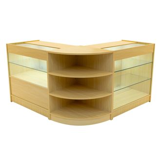 MonsterShop Calliope LED Shop Counter Set K900, C900 & LM60 - Maple in Beige