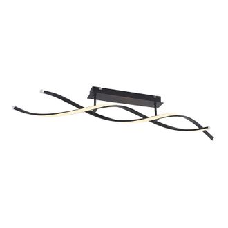 Lindby L&aacute;mpara De Techo Led welina En Negro Metal - Lindby