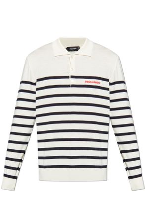 Dsquared2 Wool polo shirt with logo