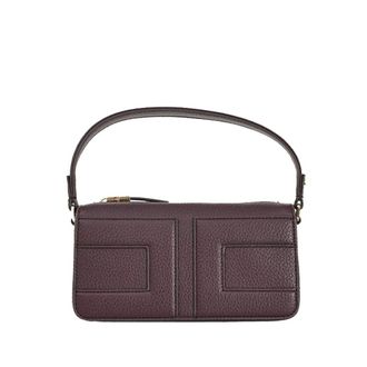 Elisabetta Franchi Handbags, female, Purple, Size: ONE SIZE Logo Small Bag
