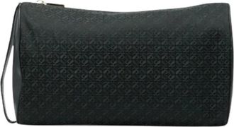 Loewe Pre-owned Clutches, female, Black, Size: ONE SIZE Pre-owned Canvas Clutch