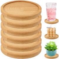 OEM Posavasos De Bamb&uacute; Transfronterizos: Disponibles En Formas Rectangulares E Irregulares, Varios Tama&ntilde;os, Ideales Para Tazas De T&eacute;, Macetas Y Proyectos 