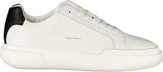 Calvin Klein Bianco Leren Heren Sneaker