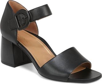 Vionic Womens Chardonnay Heeled Sandal In Black