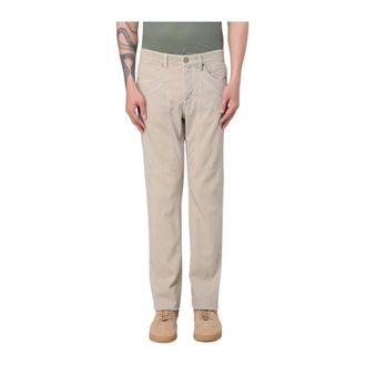 Jeckerson Chinos, male, Beige, W35, Grey Cotton Blend Chinos