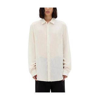 Ann Demeulemeester Casual Shirts, male, Beige, Size: M Andre Classic Shirt