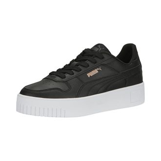 Puma Womens Carina Street Sneaker Black Black-Rose Gold White, 5 UK