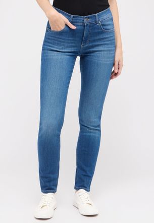 Angels Straight-Jeans ANGELS CICI, Damen, Gr. 40, L&auml;nge 32, blau (mid blau used), Denim/Jeans, Obermaterial: 92% Baumwolle, 6% Polyester, 2% Elasthan, straig