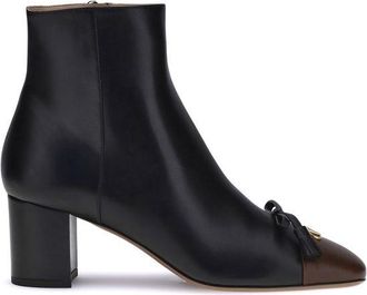 Valentino Garavani Black Goatskin Ankle Womens Boots