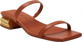 Katy Perry Womens Framing Low Heel Sandal In Ginger Biscuit