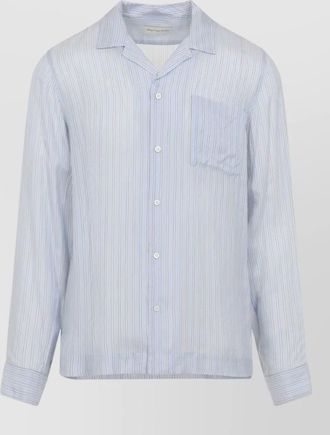Dries Van Noten striped bowling shirt