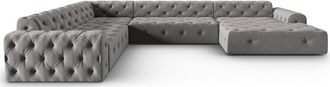 BLOOMINGLOFT 6-Sitzer Design Panorama Sofa Artemis mit langer Seite links