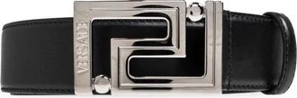 Versace Leren riem - Heren - Riemen - Zwart - 90 CM - Leer - Accessoires