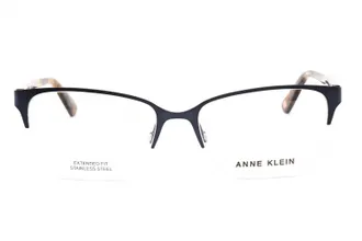 Anne Klein AK5083 Metal Rectangular Eyeglasses - Navy