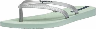 Ipanema Womens Bossa Fem Sandal In Green/pearly Silver