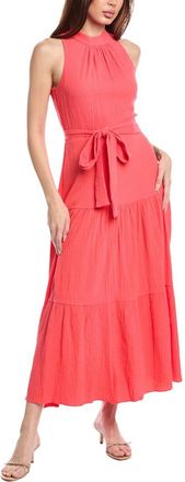 Anne Klein Petite Tiered Tie-Neck Maxi Dress