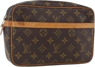 Louis Vuitton Pre-owned Clutches, female, Brown, Size: ONE SIZE Pre-owned Canvas Clutch