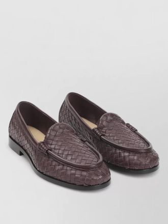 Bottega Veneta leather intrecciato loafers