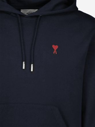 Ami Cotton Hoodie - Navy