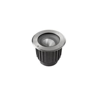 Netlighting Gea Cob LED Outdoor Recessed Floor Light Stainless Steel Aisi 316 IP67 in Grey