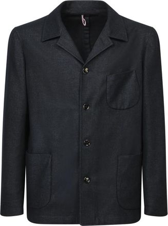 Dell'Oglio Blauwe Blazer voor Mannen - Heren - Blazers - Blauw - 2XL - Jassen