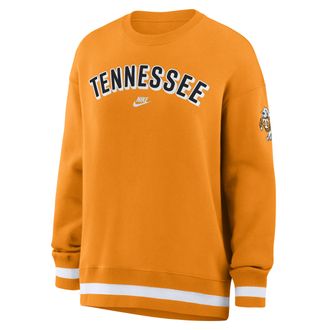 Nike Tennessee Legacy Phoenix Nike Womens College Oversized Pullover Crew in Orange | 040H08DATNV-CGZ
