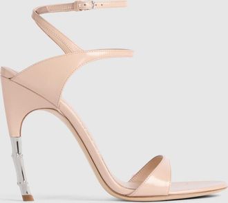 Gucci Womens Castello Sandal, Pink, Leather