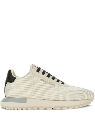 Emporio Armani mesh sneakers - men - Polyester/Rubber/Fabric/Thermoplastic Polyurethane (TPU) - 10 - Neutrals