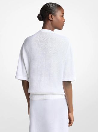 Michael Kors Linen and Cotton T-Shirt
