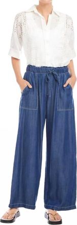 Fifteen Twenty Kendra Patch Pocket Pants In Chambray
