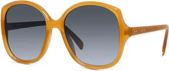 Celine Ladies Black Round Sunglasses CL40172U 47B